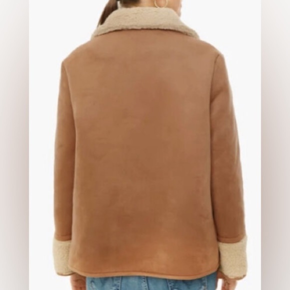 NEW Tuckernuck Stella Shearling Jacket Sherpa Lined in Tan - Picture 5 of 9